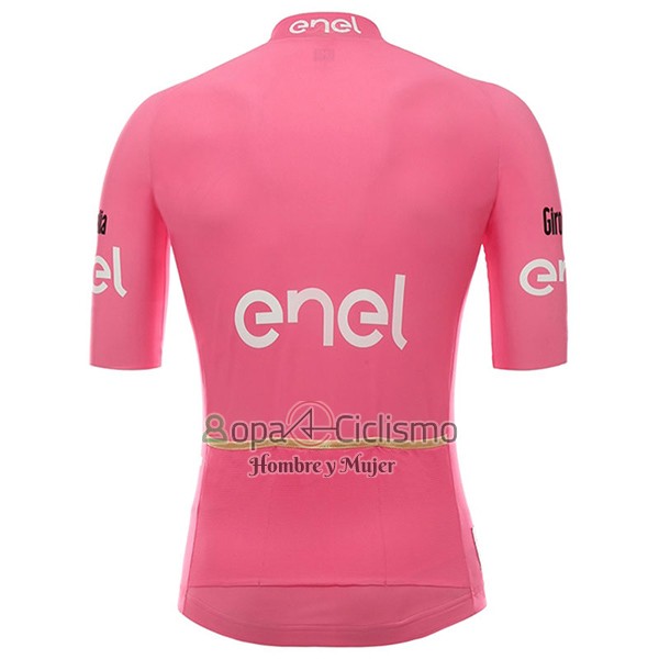 Giro d'Italia Ropa Ciclismo Culotte Corto 2017 Hombre Mangas Cortas Rosa